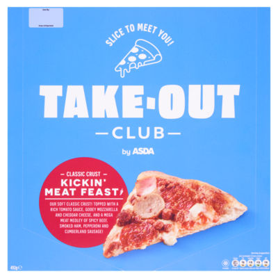 ASDA Take-Out Club Classic Crust Kickin' Meat Feast 492g