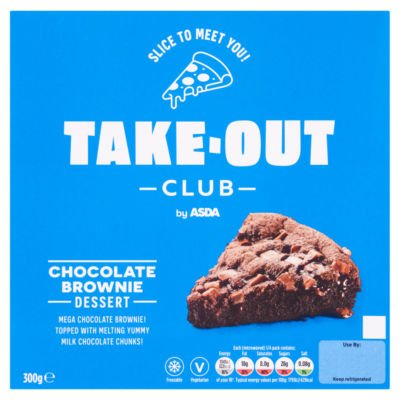 ASDA Take-Out Club Chocolate Brownie Dessert 300g