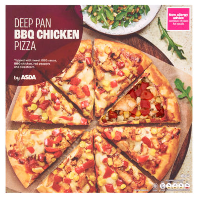 ASDA Deep Pan BBQ Chicken Pizza 455g