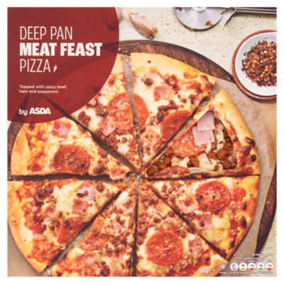 ASDA Deep Pan Meat Feast Pizza 443g