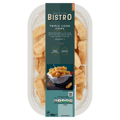 Bistro by ASDA Triple Cook Chips 400g