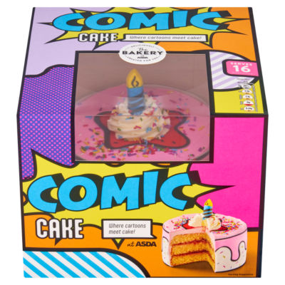 The BAKERY at ASDA Comic Cake