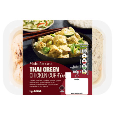 ASDA Main for Two Green Thai Chicken Curry 400g