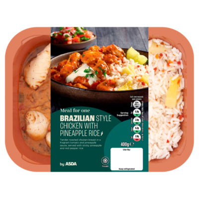 ASDA Meal for One Brazilian Style Chicken with Pineapple Rice 400g