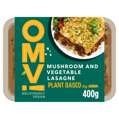 OMV! Deliciously Vegan Mushroom and Vegetable Lasagne 400g  