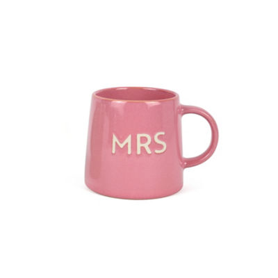 George Home Pink Reactive Glaze ‘Mrs’ Mug