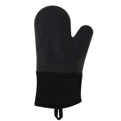 George Home Black Silicone Oven Glove