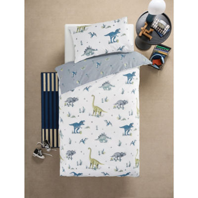 George Home Dino Reversible Duvet Set - Double