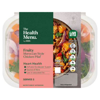 The Health Menu by ASDA Fruity Moroccan Style Chicken Pilaf 750g