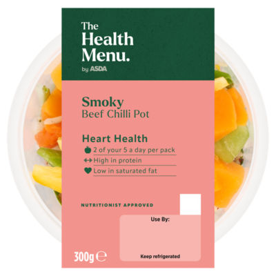 The Health Menu by ASDA Smoky Beef Chilli Pot 300g