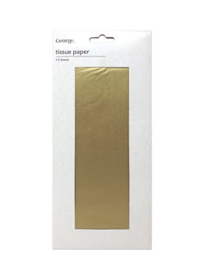 George Gold Metallic Tissue