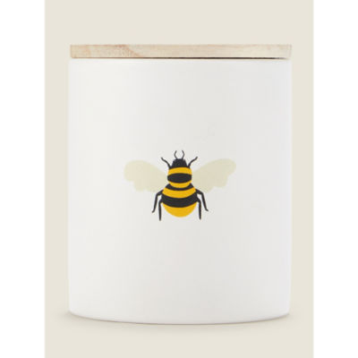 George Home Yellow Cabin Ceramic Bee Candle