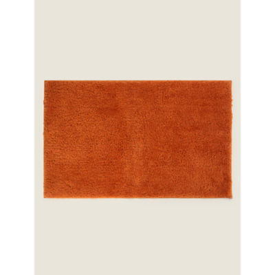 George Home Burnt Orange Super-Soft Cotton Bath Mat