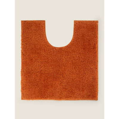 George Home Burnt Orange Super-Soft Cotton Pedestal Mat