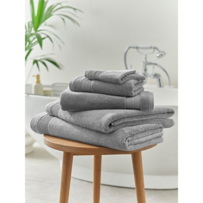 George Home Grey Egyptian Cotton Hand Towel