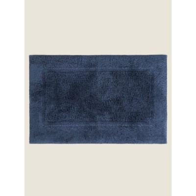 George Home Navy Egyptian Cotton Bath Mat