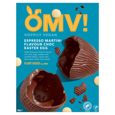 OMV! Deliciously Vegan Espresso Martini Flavour Choc Easter Egg 160g