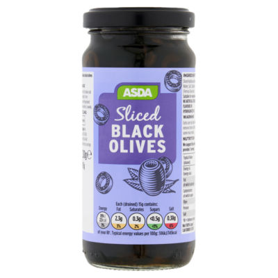 ASDA Sliced Black Olives 230g