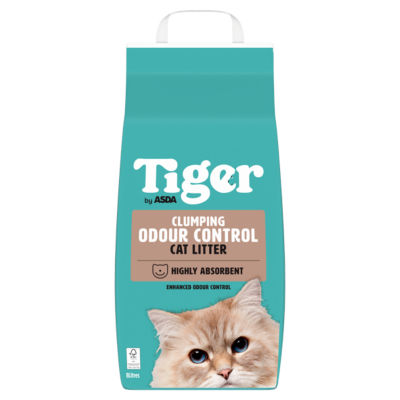 ASDA Tiger Clumping Odour Control Cat Litter 8 Litres