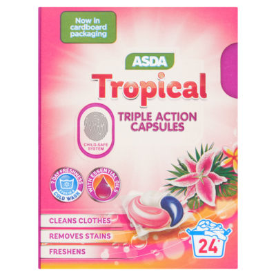 ASDA Tropical Triple Action Capsules 24 x 13g (312g)