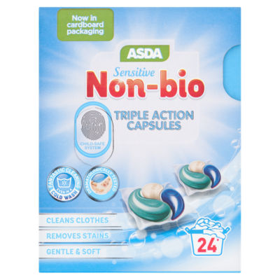 ASDA Sensitive Non-Bio Triple Action Capsules 24 x 13g (312g)