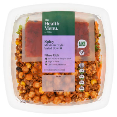 The Health Menu by ASDA Spicy Mexican Style Salad Bowl 280g