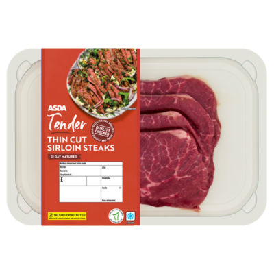 ASDA Tender Thin Cut Sirloin Steaks