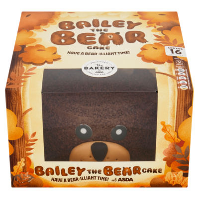 The BAKERY at ASDA Bailey the Bear Cake