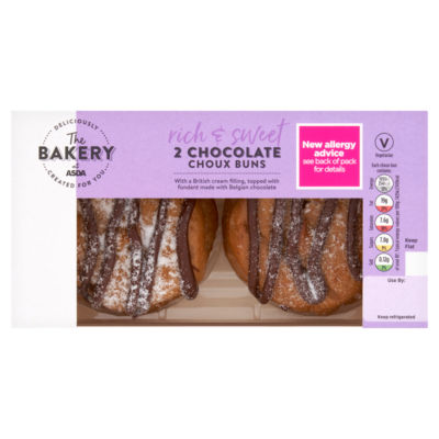 The BAKERY at ASDA 2 Chocolate Choux Buns