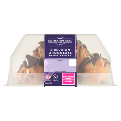 ASDA Extra Special 8 Belgian Chocolate Profiteroles