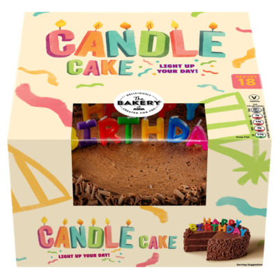 The BAKERY at ASDA Candle Cake