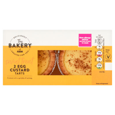 The BAKERY at ASDA 2 Egg Custard Tarts