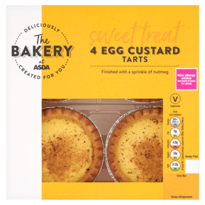 The BAKERY at ASDA 4 Egg Custard Tarts