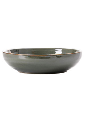 George Home Green Reactive Glaze Pasta Bowl