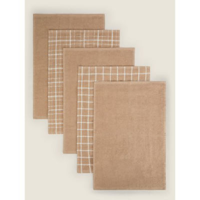 George Home Natural Terry Tea Towels