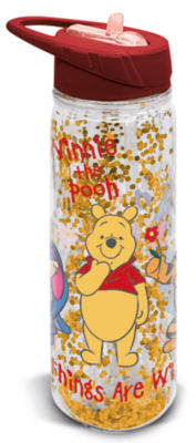 Winnie The Pooh Glitter Sipper Bottle