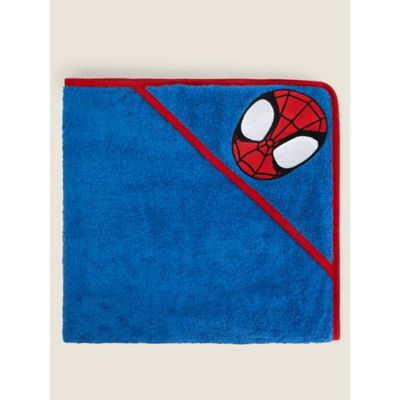 George Home Blue Spider-Man Hooded Towel