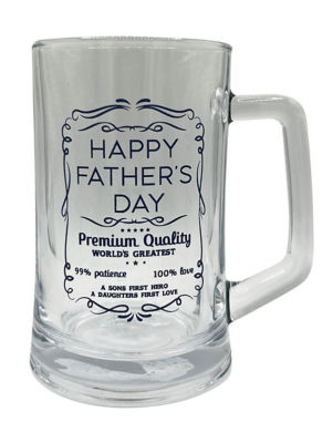 George Happy Father's Day Glass Tankard