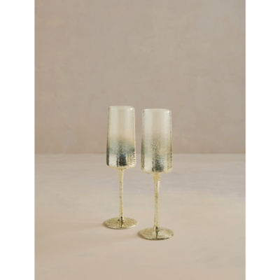 At Home with Stacey Solomon Gold-Tone Champagne Glasses - Set of 2