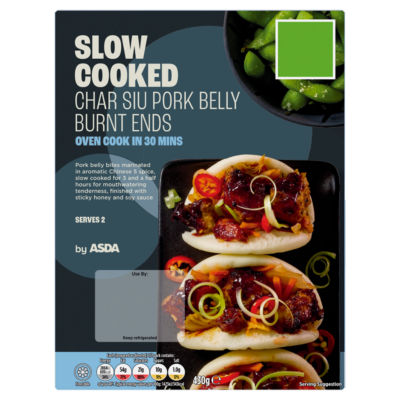 ASDA Slow Cooked Char Siu Pork Belly Burnt Ends 430g