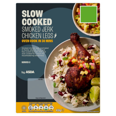 ASDA Slow Cooked Smoked Jerk Chicken Legs 430g