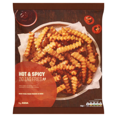 ASDA Hot & Spicy Zig Zag Fries 750g