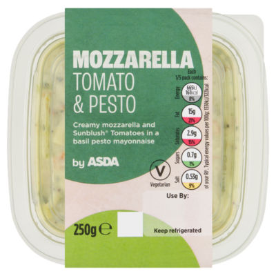 ASDA Mozzarella Tomato & Pesto 250g