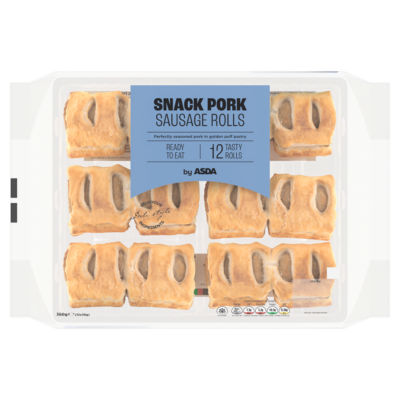 ASDA Snack Pork Sausage Rolls 12 x 30g (360g)