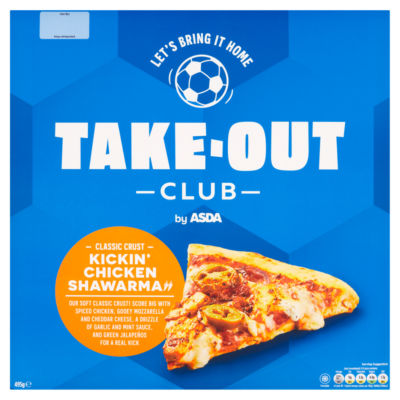 Takeout Club by ASDA Classic Crust Kickin' Chicken Shawarma 495g