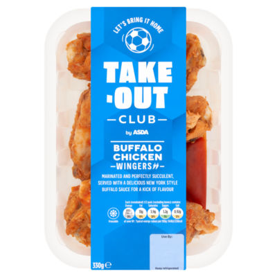 Takeout Club by ASDA Buffalo Chicken Wingers 330g