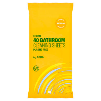 ASDA 40 Lemon Bathroom Cleaning Sheets