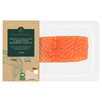 Exceptional by ASDA 2 Scottish Salmon Fillets 240g