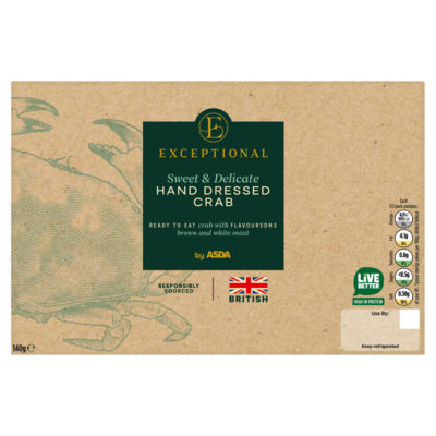 Exceptional by ASDA Hand Dressed Crab 140g