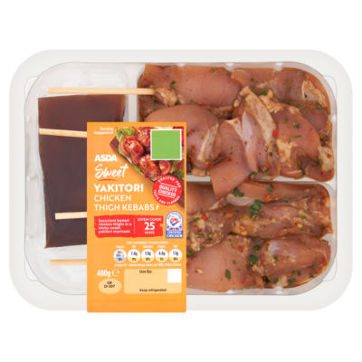 ASDA Sweet Yakitori Chicken Thigh Kebabs 400g